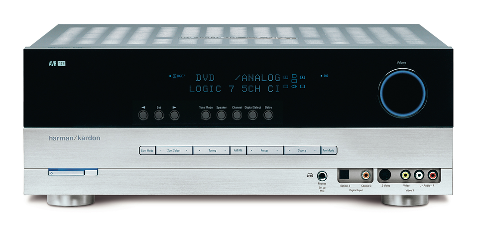 AVR 147 - Black - Audio/Video Receiver With Dolby Digital & DTS & HDMI Switching (50 watts x 2 | 40 watts x 5) - Hero